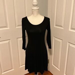 Long sleeve black dress